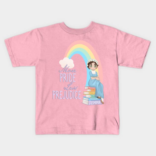 Jane Austen’s Pride KAWAII (2023) Kids T-Shirt by DuniathComics
